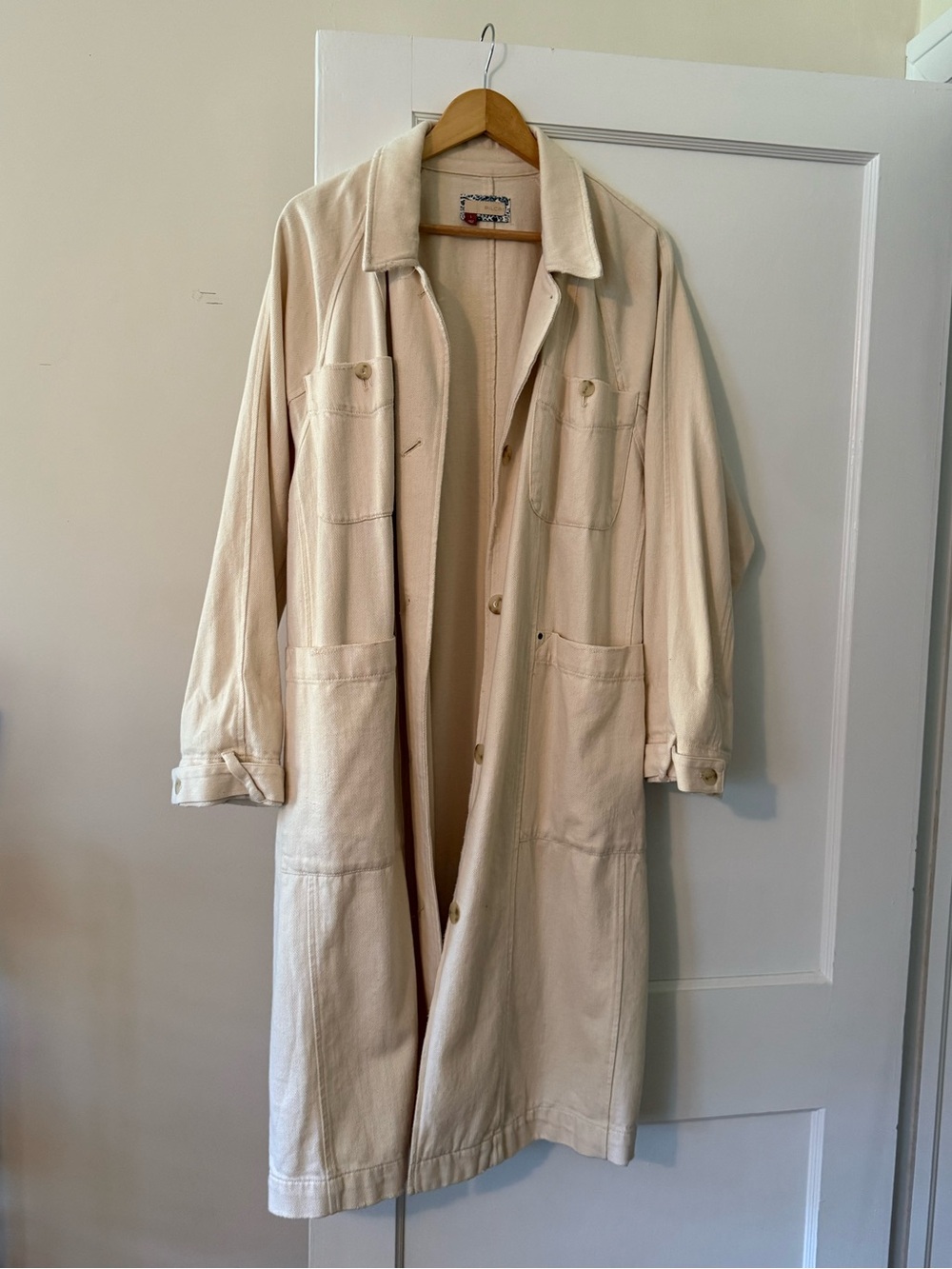 Anthropologie 100% cotton Pilcro Longline Women's Duster Coat - Picture 2 of 10